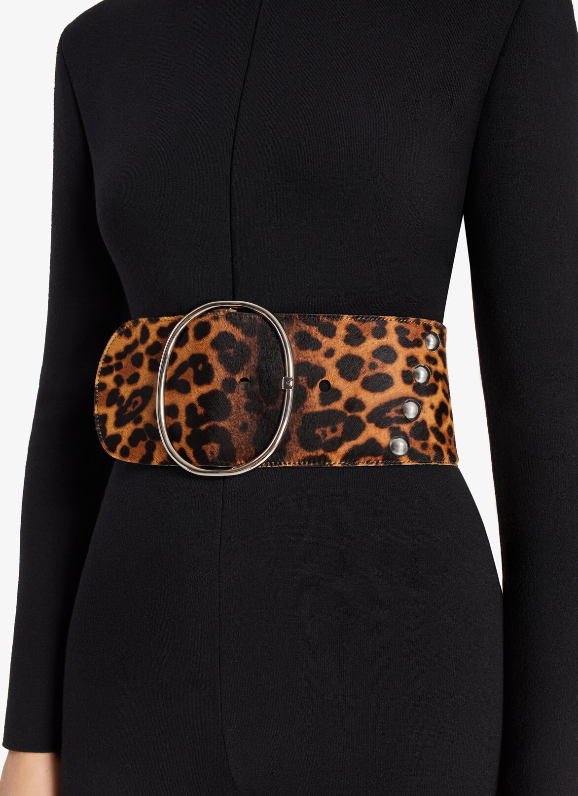 Ovale buckle Belt ALAÏA SEPIA OVALE BUCKLE BELT